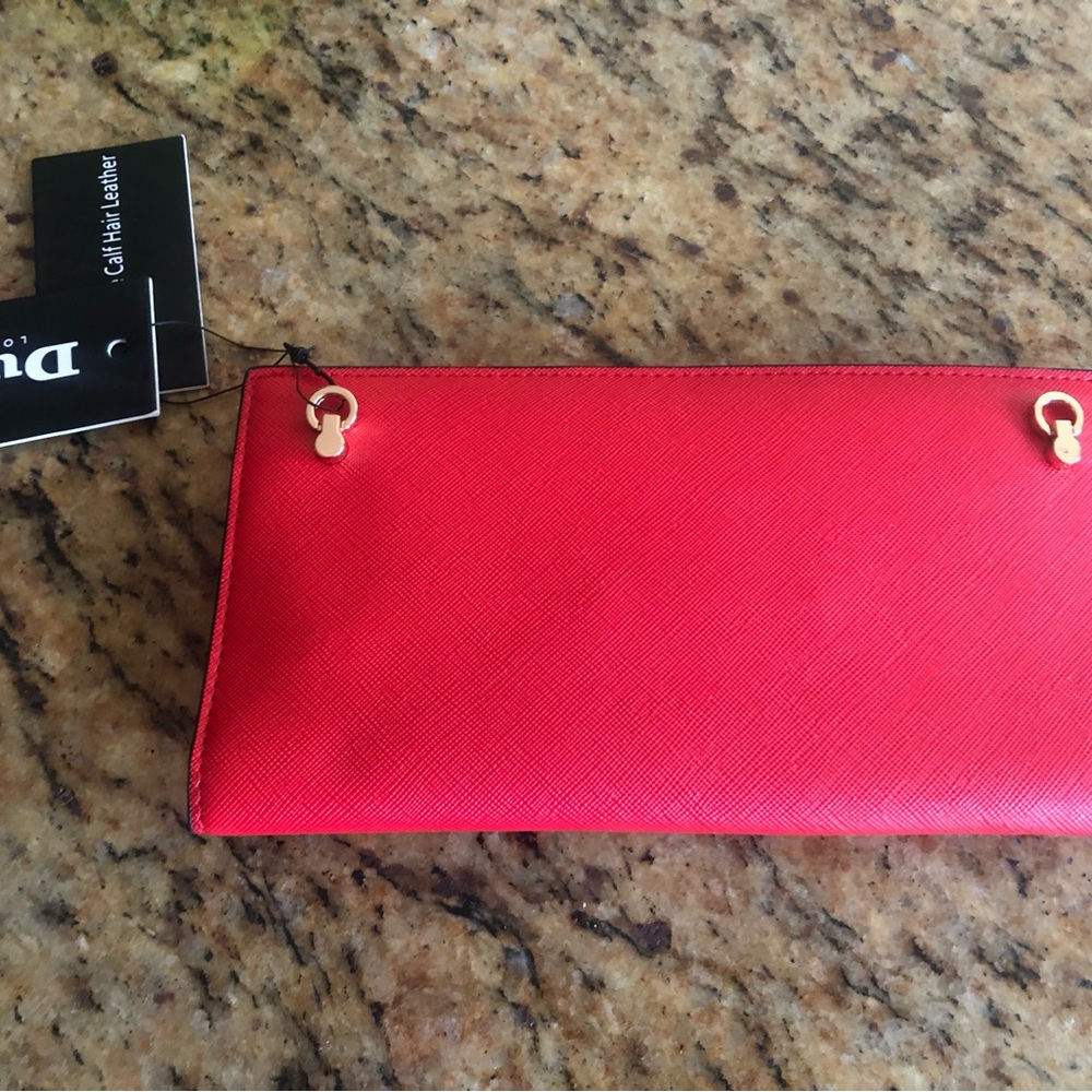 Dunes Leather and Fur Wallet with Stones - Picture 4 of 4